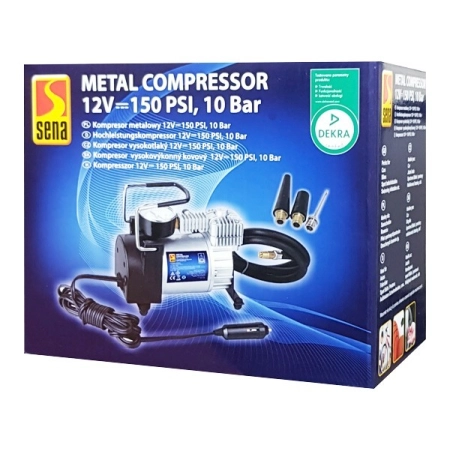 Kompresor Metalowy Samochodowy 12V=150 PSI 10Bar